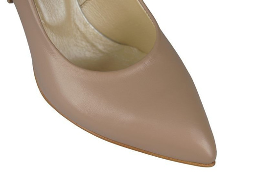 Damenschuhe Pumps Naturleder Cappuccino 816 ElitaBut
