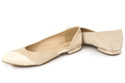 Damenschuhe Ballerinas Beige, Naturleder, Wildleder 146 ElitaBut