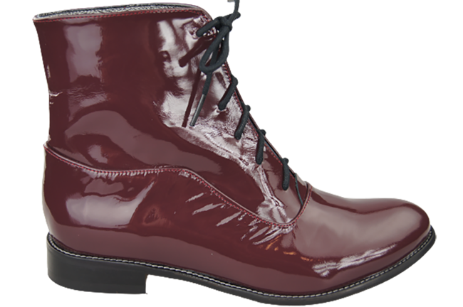 Damenschuhe Frühling/Herbst Naturleder Burgund Patent 155 L ElitaBut