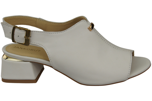 Damenschuhe Sandalen Weißgoldschnalle Naturleder 198 ElitaBut