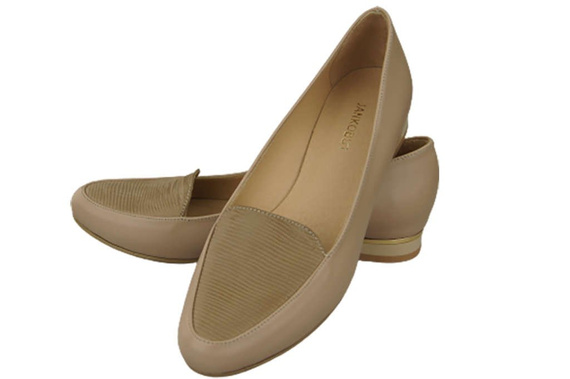 Damen Ballerinas Lords, Naturleder Cappuccino Lico 908 ElitaBut
