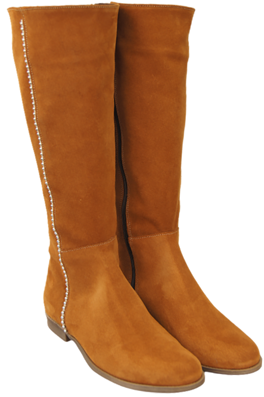 Schuhe Damenstiefel, Naturleder, Velours 153 Rude ElitaBut