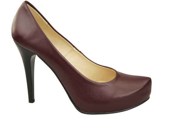 Damen Footwear Burgund Stiletto Pumps Naturleder 205 ElitaBut