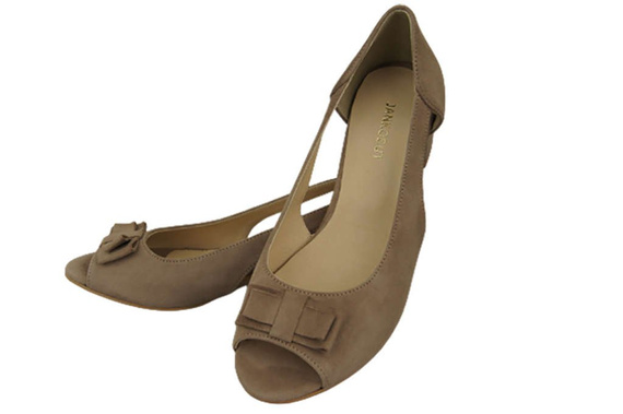 Damenschuhe Cappuccino-Sandalen, natürliches Wildleder 145 von ElitaBut