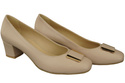 Damenschuhe Pumps Naturleder 187 Cappuccino Bright ElitaBut