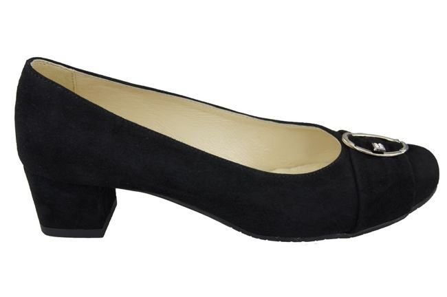 Damenschuhe Pumps Schwarz Naturleder Wildleder 135 ElitaBut