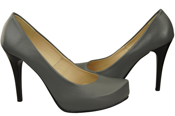 Damen Footwear Aschgrau Stiletto Pumps Naturleder 205 ElitaBut