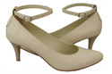 Damenschuhe Pumps Beige, Naturleder 997 ElitaBut