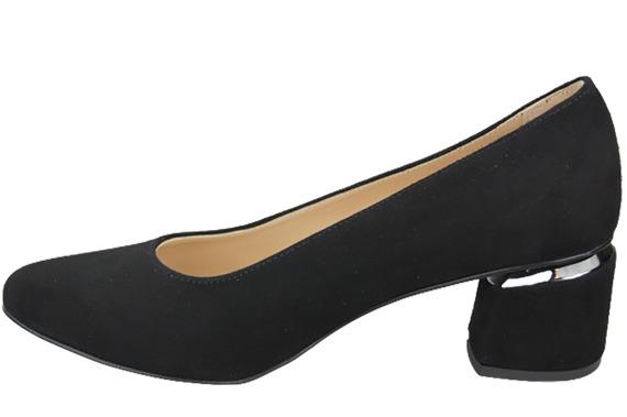 Damenschuhe Pumps Schwarz, natürliches Wildleder 143 von ElitaBut