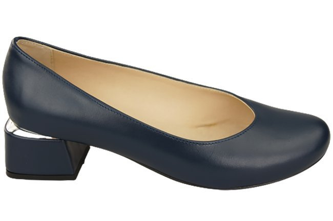 Damenschuhe Pumps Naturleder 159 Marineblau ElitaBut