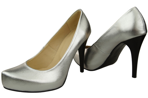 Damen Footwear Silber Stiletto Pumps Naturleder 205 ElitaBut