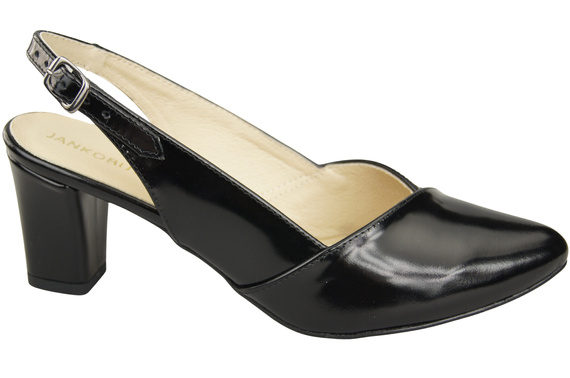 Damen Footwear Schwarz glänzend Stiletto Sandalen Natural Leder 217 ElitaBut