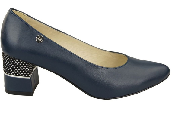 Damenschuhe Pumps Marineblau, Naturleder 142 ElitaBut