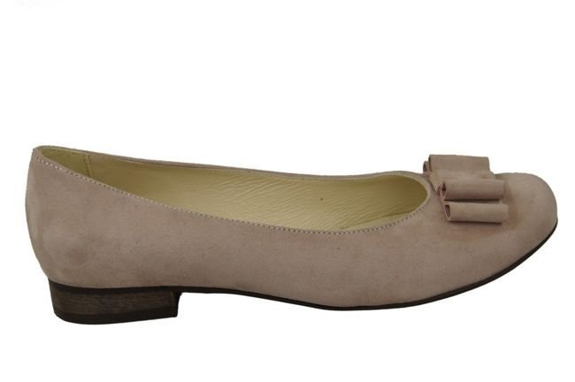 Damenschuhe Ballerinas Rosa Puder Naturleder Wildleder 126 ElitaBut