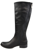 Damenstiefel, Stiefel, Naturleder, Schwarz 947 ElitaBut
