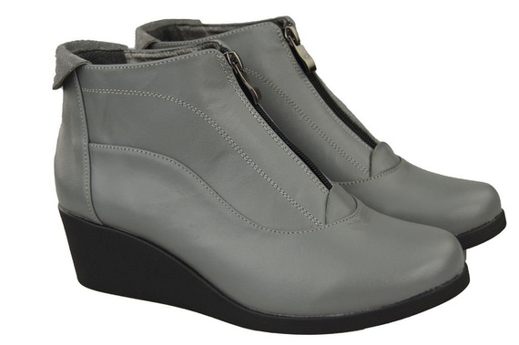 Schuhe Damenstiefel Frühling / Herbst, Naturleder, Grau 133 L ElitaBut