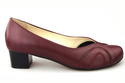Damenschuhe Pumps, Naturleder, Burgund 786 ElitaBut