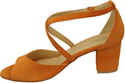 Damenschuhe Sandalen Orange, Naturleder, Wildleder 111 ElitaBut