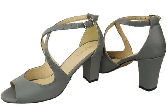 Damenschuhe Sandalen Grau Naturleder 186 ElitaBut