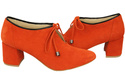 Damenschuhe Orange Schuhe Natursamtleder 183 ElitaBut