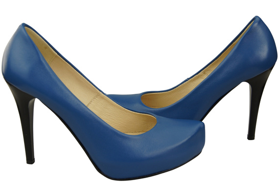 Damen Footwear Blau Stiletto Pumps Naturleder 205 ElitaBut