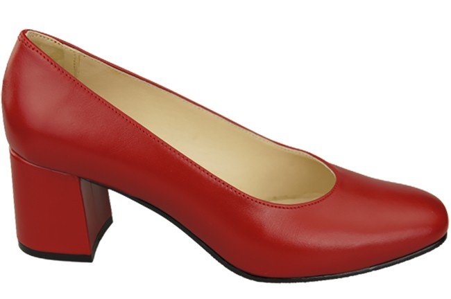 Damenschuhe Pumps Naturleder 171 Rot ElitaBut