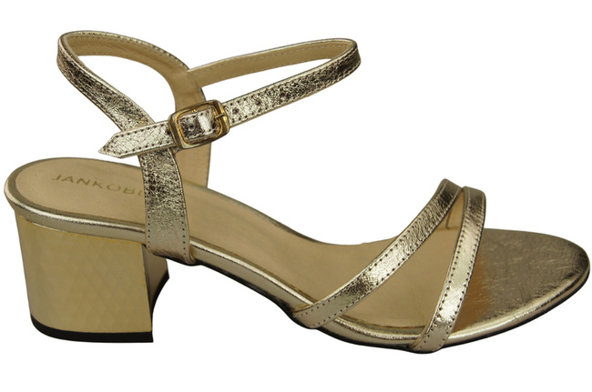 Damenschuhe Gold Naturleder 197 Sandalen, die den Fuß sinnlich enthüllen ElitaBut