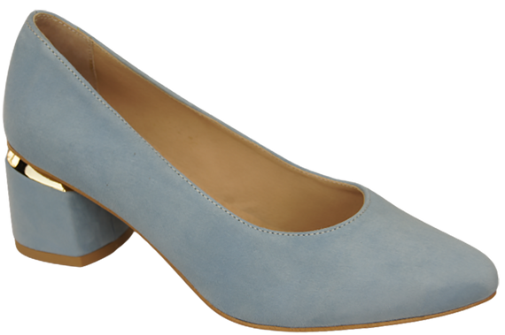 Damenschuhe Pumps Blau Natürliches Wildleder 143 Von ElitaBut