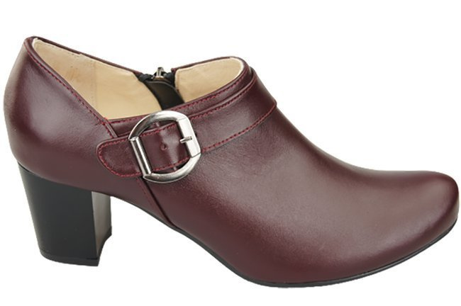 Schuhe Damenschuhe, Naturleder, Burgund 826 ElitaBut