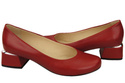 Damenschuhe Pumps Naturleder 159 Rot ElitaBut