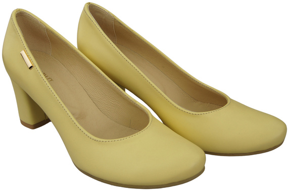 Klassische Damen Banane Leder Mandel Nase Pumps 201 ElitaBut
