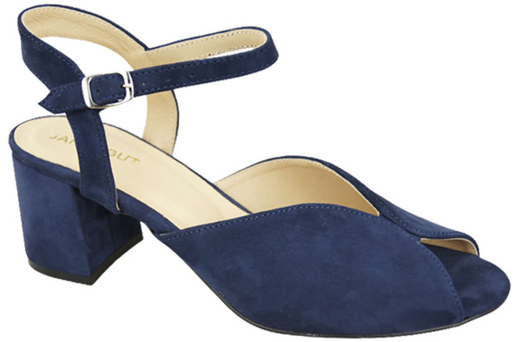 Damenschuhe Sandalen Marineblau, Naturleder, Wildleder 185 ElitaBut
