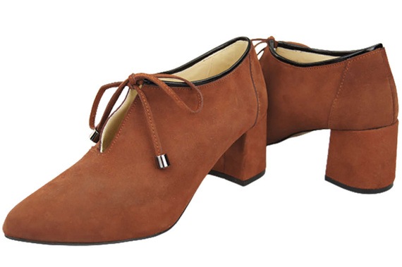 Damenschuhe Kastanienschuhe Natursamtleder 183 ElitaBut