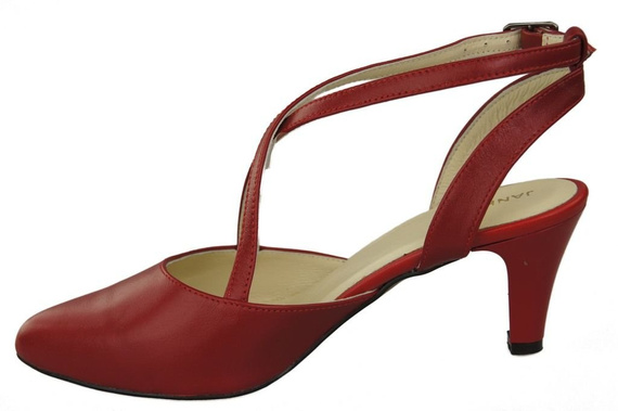 Damenschuhe Sandalen Rot Naturleder 129 ElitaBut