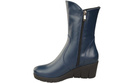Damen-Keilstiefel, Naturleder, Marineblau 178 ElitaBut