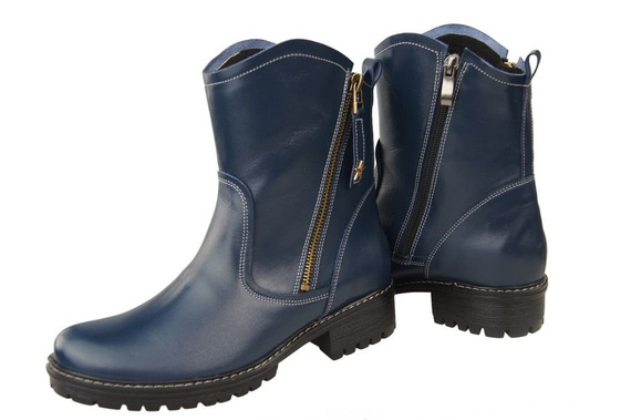 Damenstiefel Naturleder Marineblau 122 ElitaBut