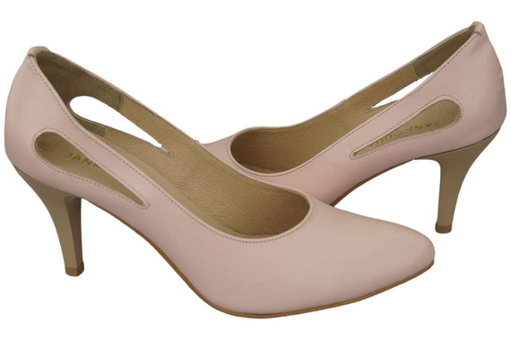 Damenschuhe Pumps Rosa Puder Naturleder 166 ElitaBut