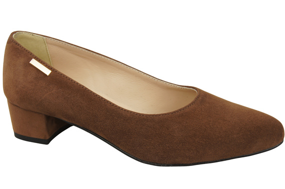 Bequeme Damen-Schuhe Braun aus echtem Veloursleder 220 Z ElitaBut