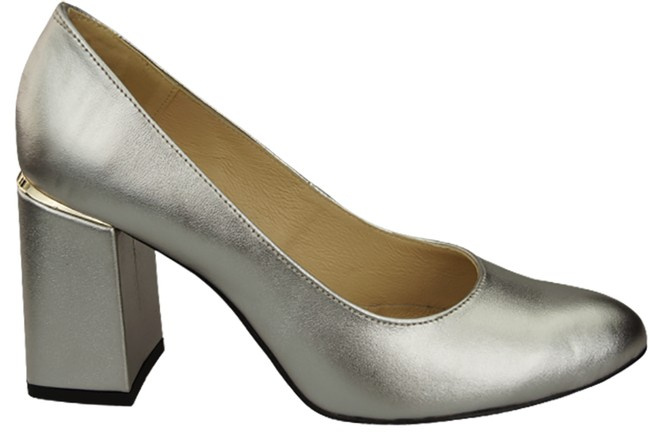 Damenschuhe Silber Pumps Naturleder 179 ElitaBut
