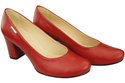 Klassische Damen Rot Leder Mandel Nase Pumps 201 ElitaBut