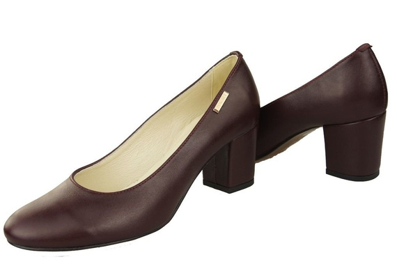 Damenschuhe Burgunderrote Pumps Naturnarbenleder 125 ElitaBut