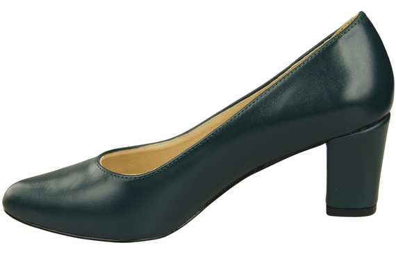 Klassische Glatt Damen Malachit Naturleder Schuhe 213 ElitaBut