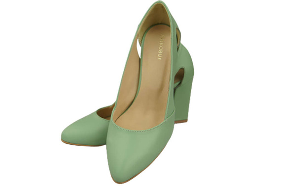 Damenschuhe Pumps Mint, Naturleder 184 ElitaBut
