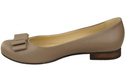 Damen Ballerinas Naturleder Cappuccino Dunkel 702 ElitaBut