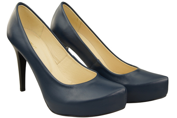 Damen Footwear Marineblau Stiletto Pumps Naturleder 205 ElitaBut