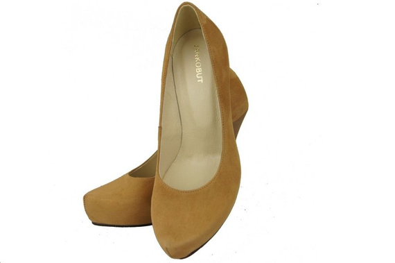 Damenschuhe Pumps Rot Natur Wildleder 644 ElitaBut