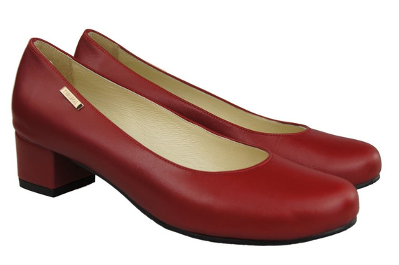 Damenschuhe Pumps Naturleder 116 Rot ElitaBut