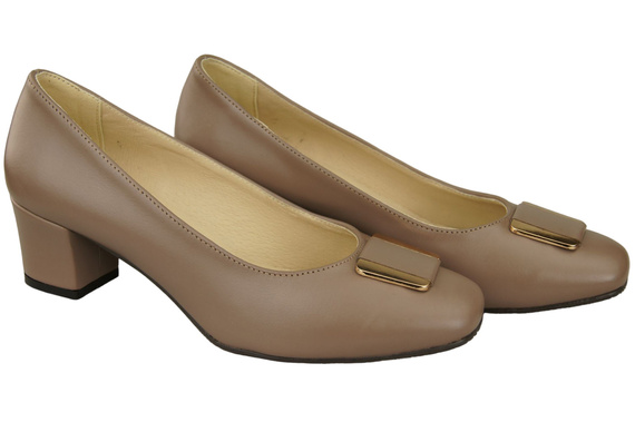 Damenschuhe Pumps Naturleder 187 Cappuccino Dark ElitaBut