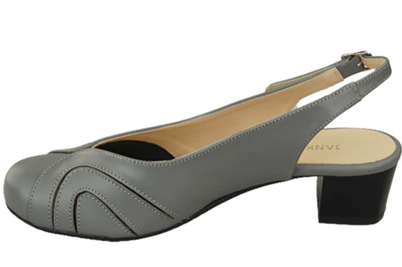 Damenschuhe Sandalen, Naturleder, Grau 842 ElitaBut