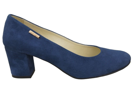 Damenschuhe Pumps Marineblau Naturleder Wildleder 125 ElitaBut